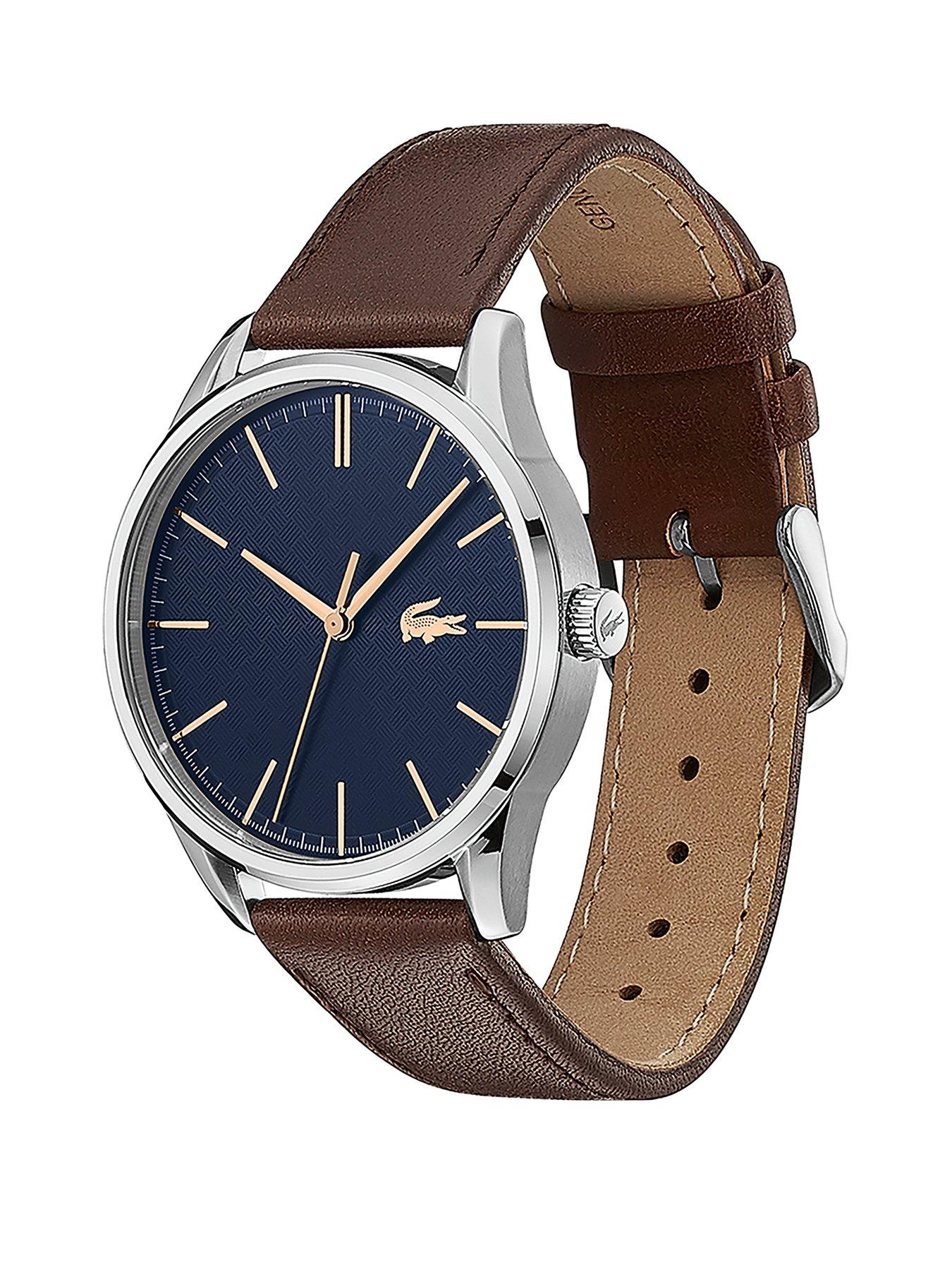 Vienna Brown Strap Blue Mens Watch | very.co.uk