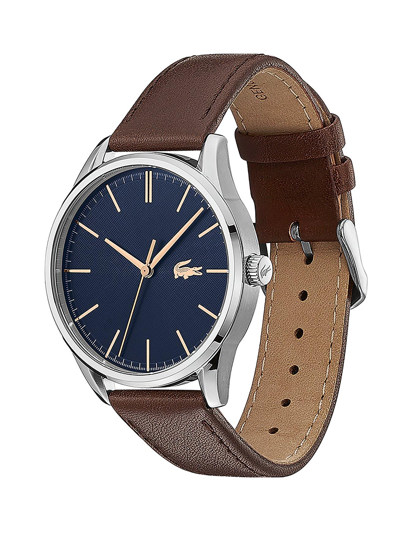 Lacoste hot sale leather watch