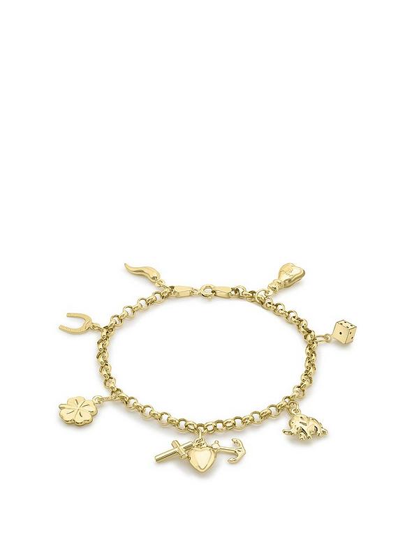 Love GOLD 9ct Gold Lucky Charm Bracelet