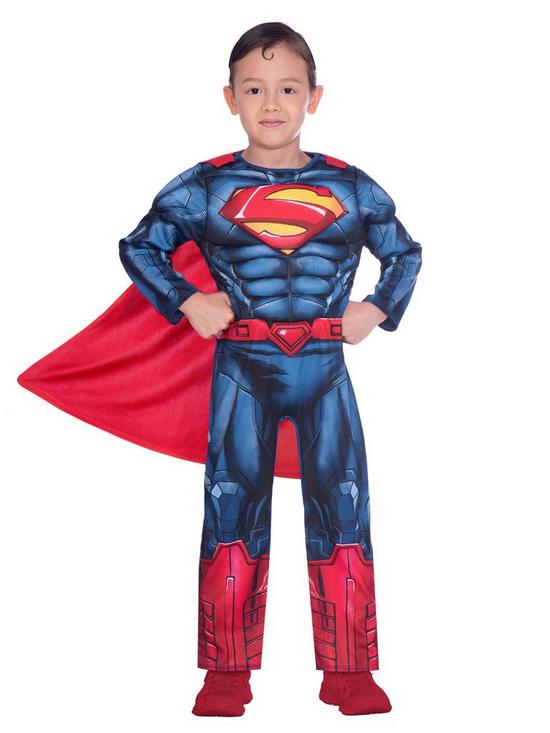 front image of superman-childrens-superman-musclenbspcostume