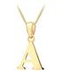 love-gold-9ct-gold-plain-initial-pendant-pendant-necklacefront