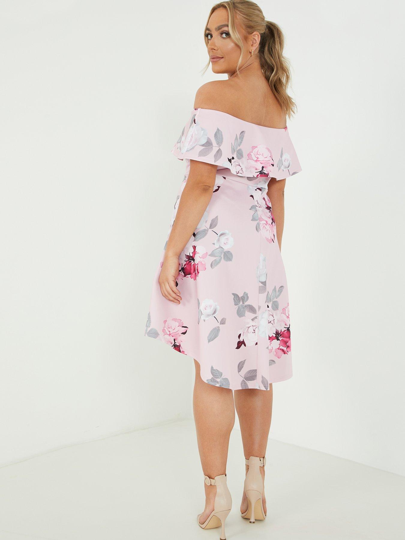 bardot dip hem dress