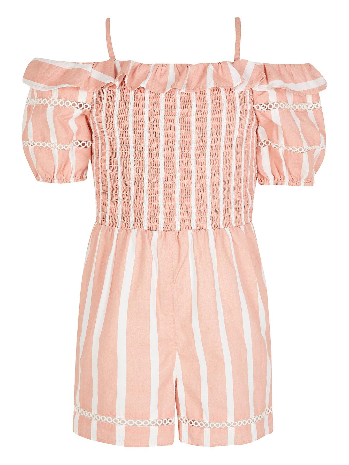 girls pink playsuit