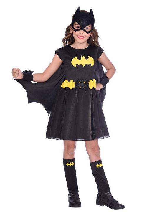 front image of batman-childrens-batgirl-costume