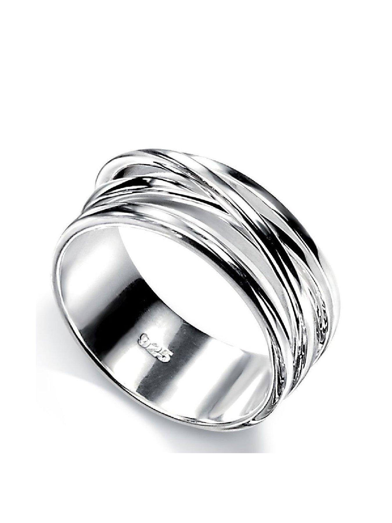 The Love Silver Collection Sterling Silver Crossover Ring review