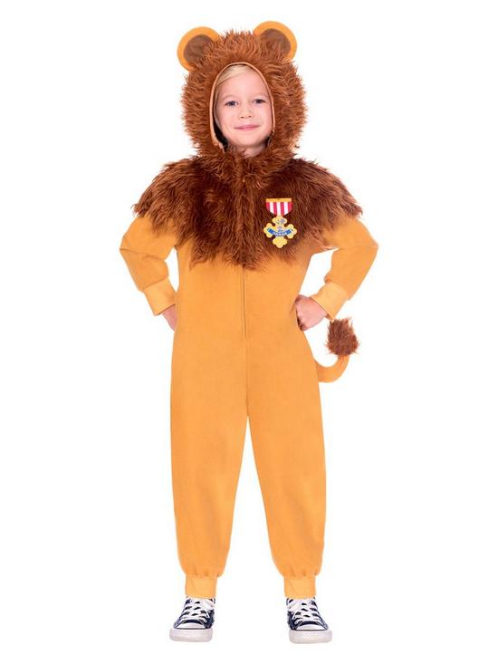 front image of childrens-lion-man-costume