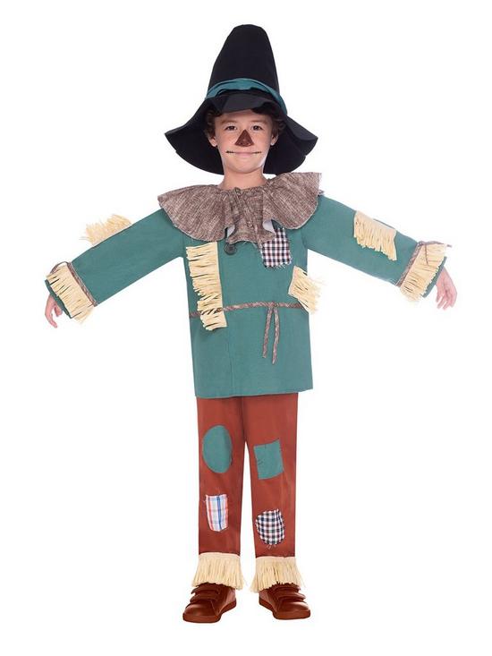 front image of childrens-scarecrow-costume