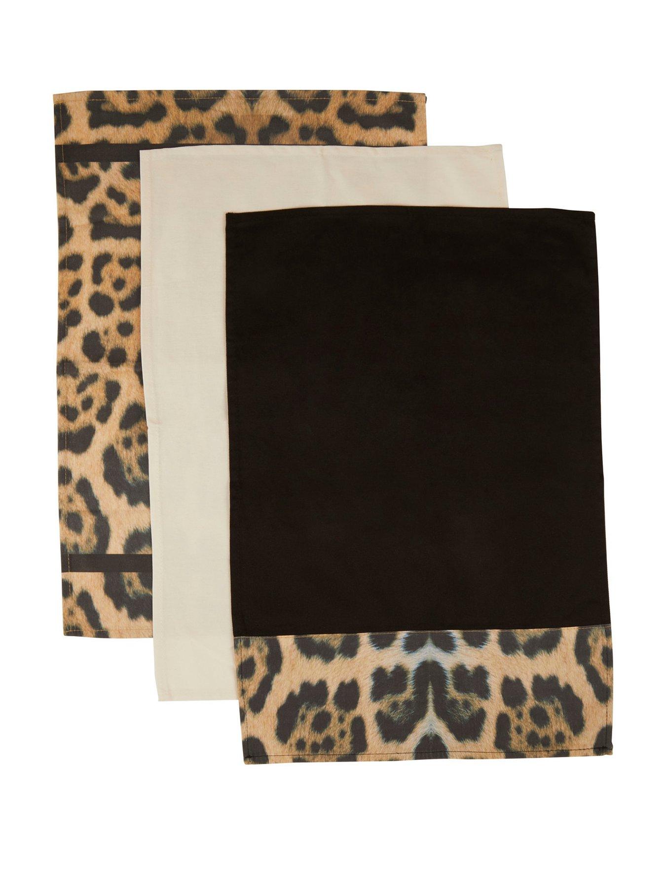 Premier Housewares Leopard Tea Towels &Ndash; Set Of 3 review