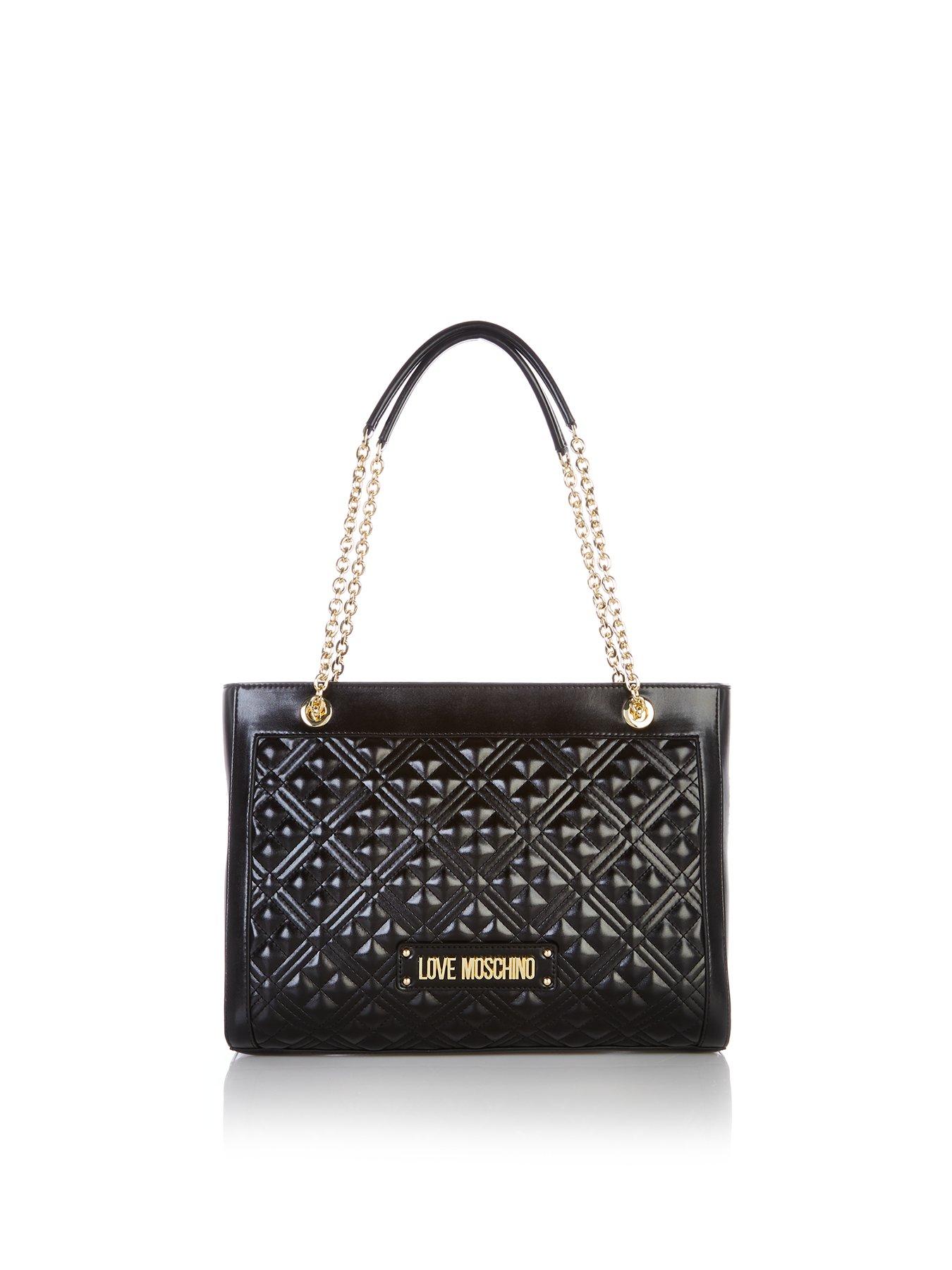 love moschino quilted tote bag