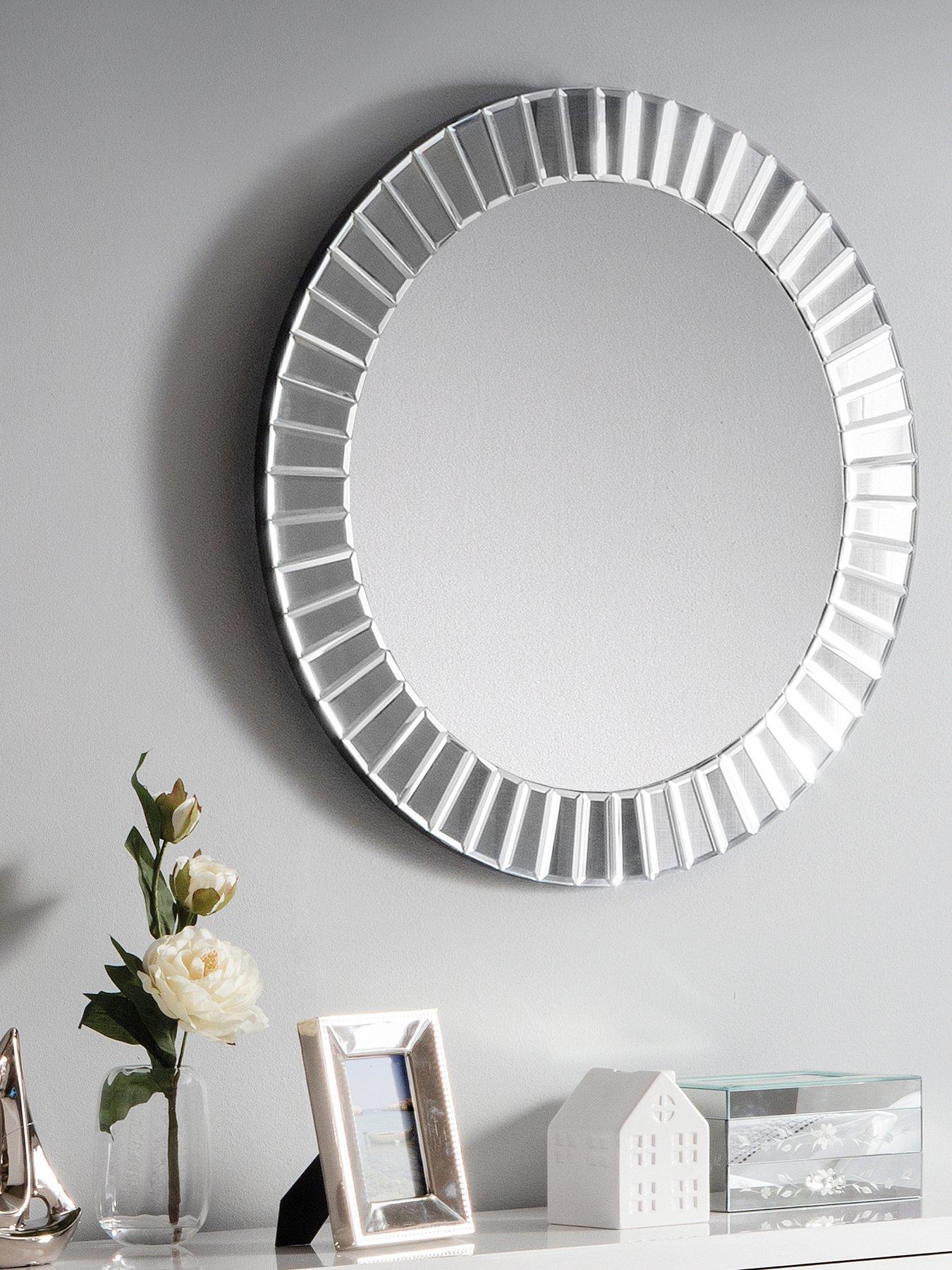 Round wall clearance mirror