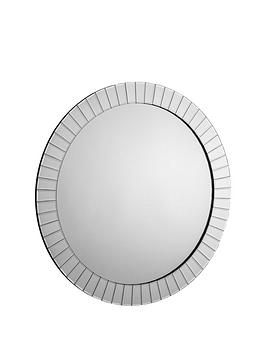 Product photograph of Julian Bowen Sonata Round Wall Mirror from very.co.uk
