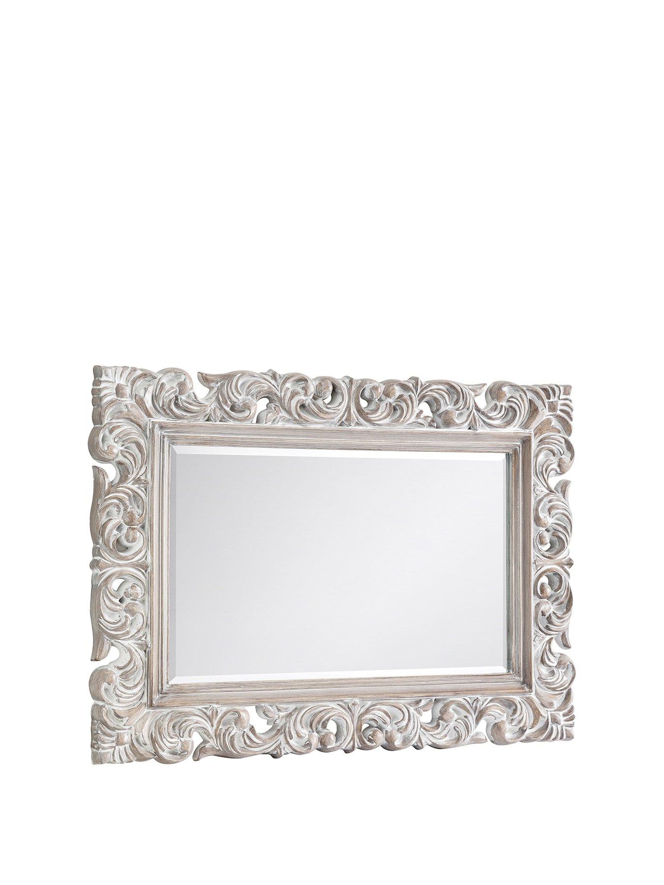 Image 2 of 2 of Julian Bowen Baroque Distressed Wall Mirror