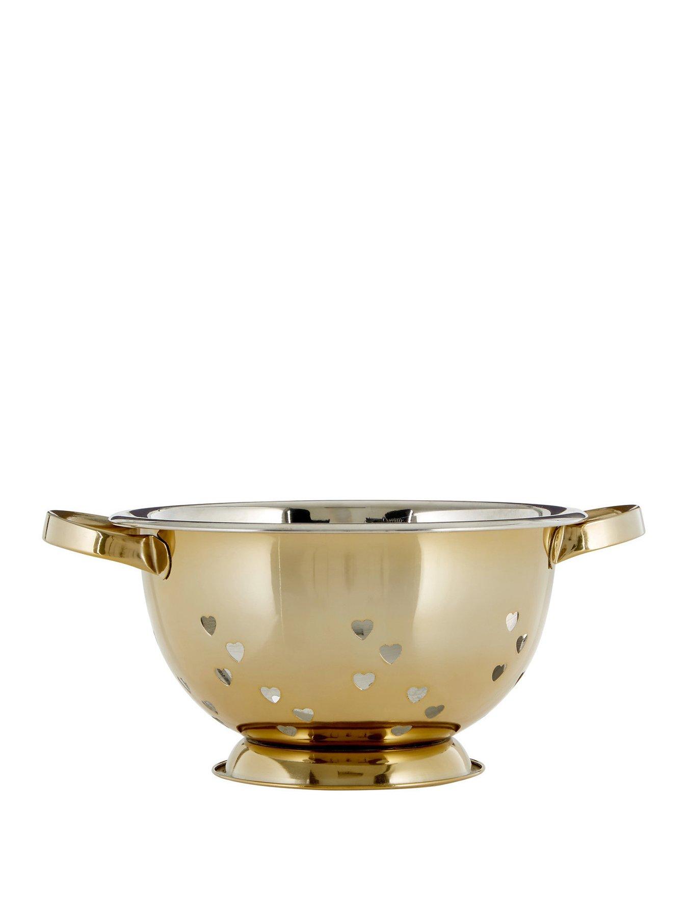 Premier Housewares Hearts Design Colander &Ndash; Gold review