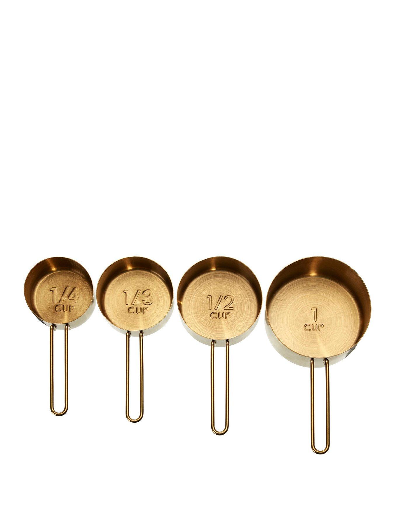 Product photograph of Premier Housewares Alchemist Measuring Cups Ndash Gold from very.co.uk
