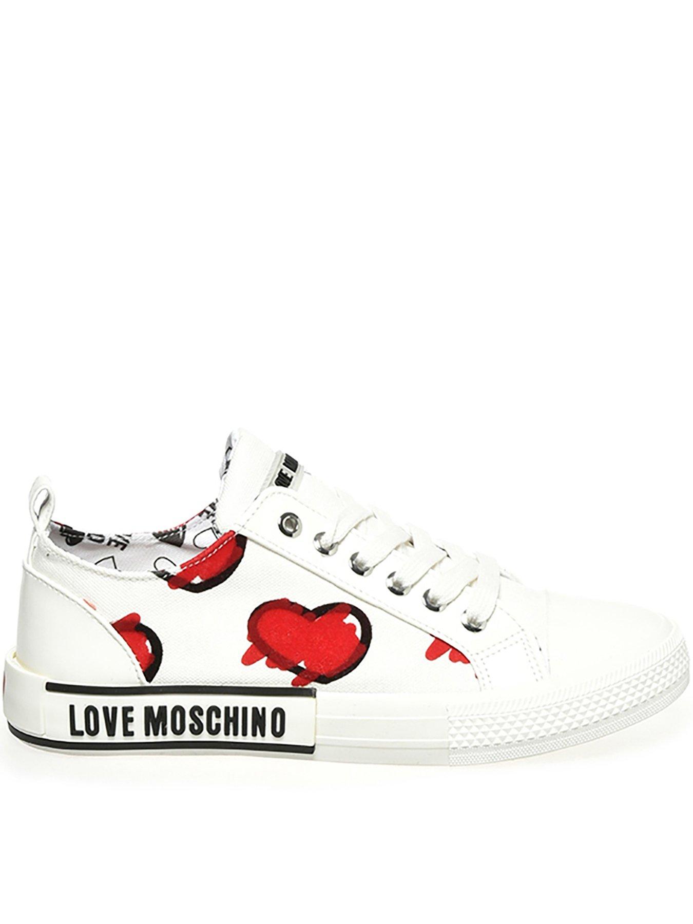 love moschino heart sneakers
