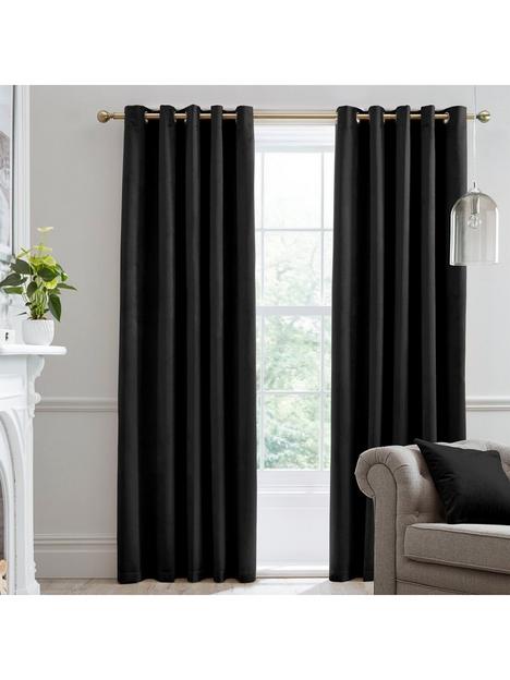 laurence-llewelyn-bowen-montrose-velvet-blackout-eyelet-curtains