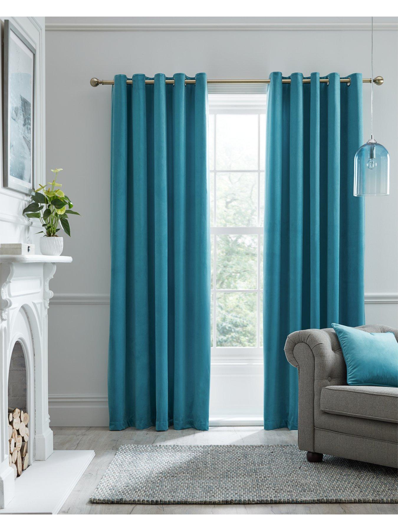 laurence llewelyn bowen montrose velvet blackout eyelet curtains very co uk pinch pleat drapery rods