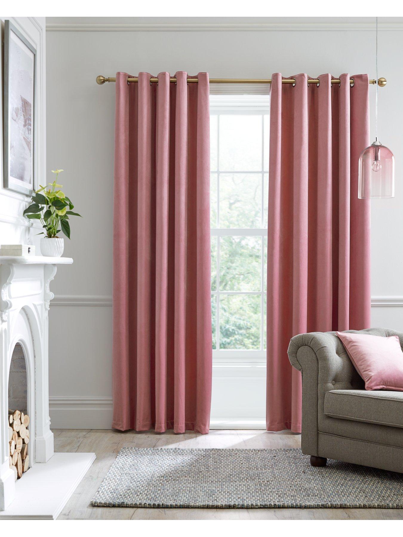 undefined Montrose Velvet Blackout Eyelet Curtains