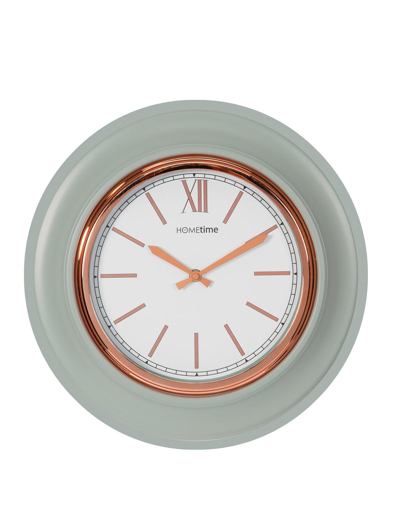 Grey & Gold Round Wall Clock review