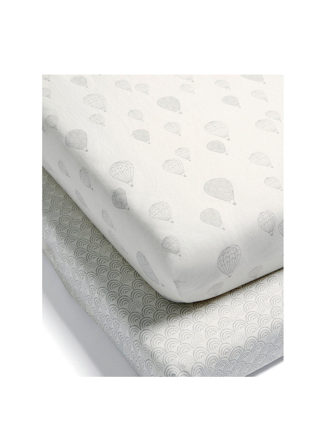 Mamas & Papas Cotbed Fitted Sheets (Pack of 2) - Balloon