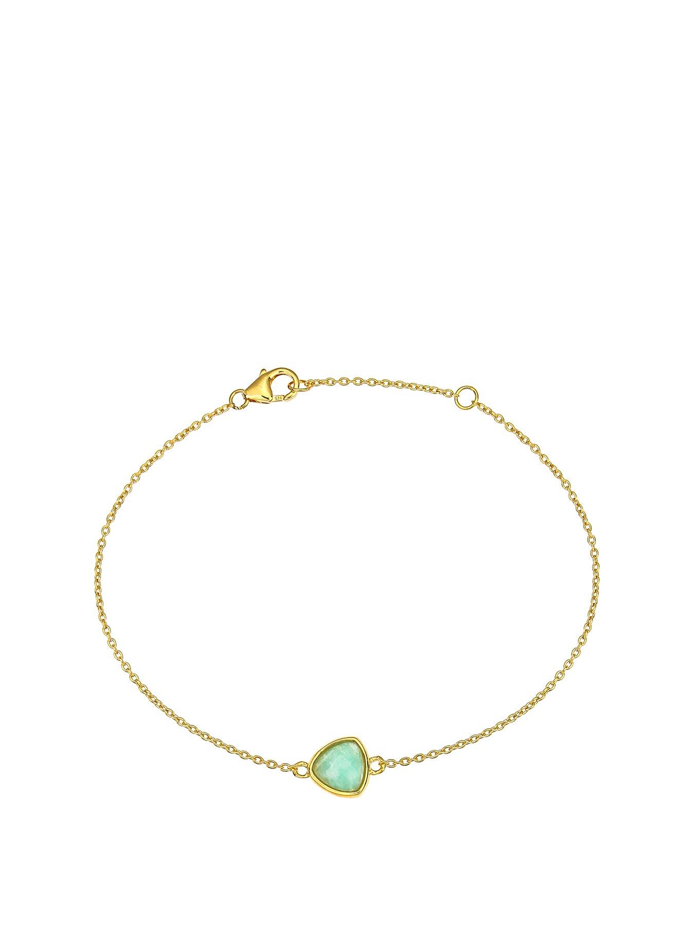 Love Gem Gold Plated Sterling Silver Amazonite Bracelet review