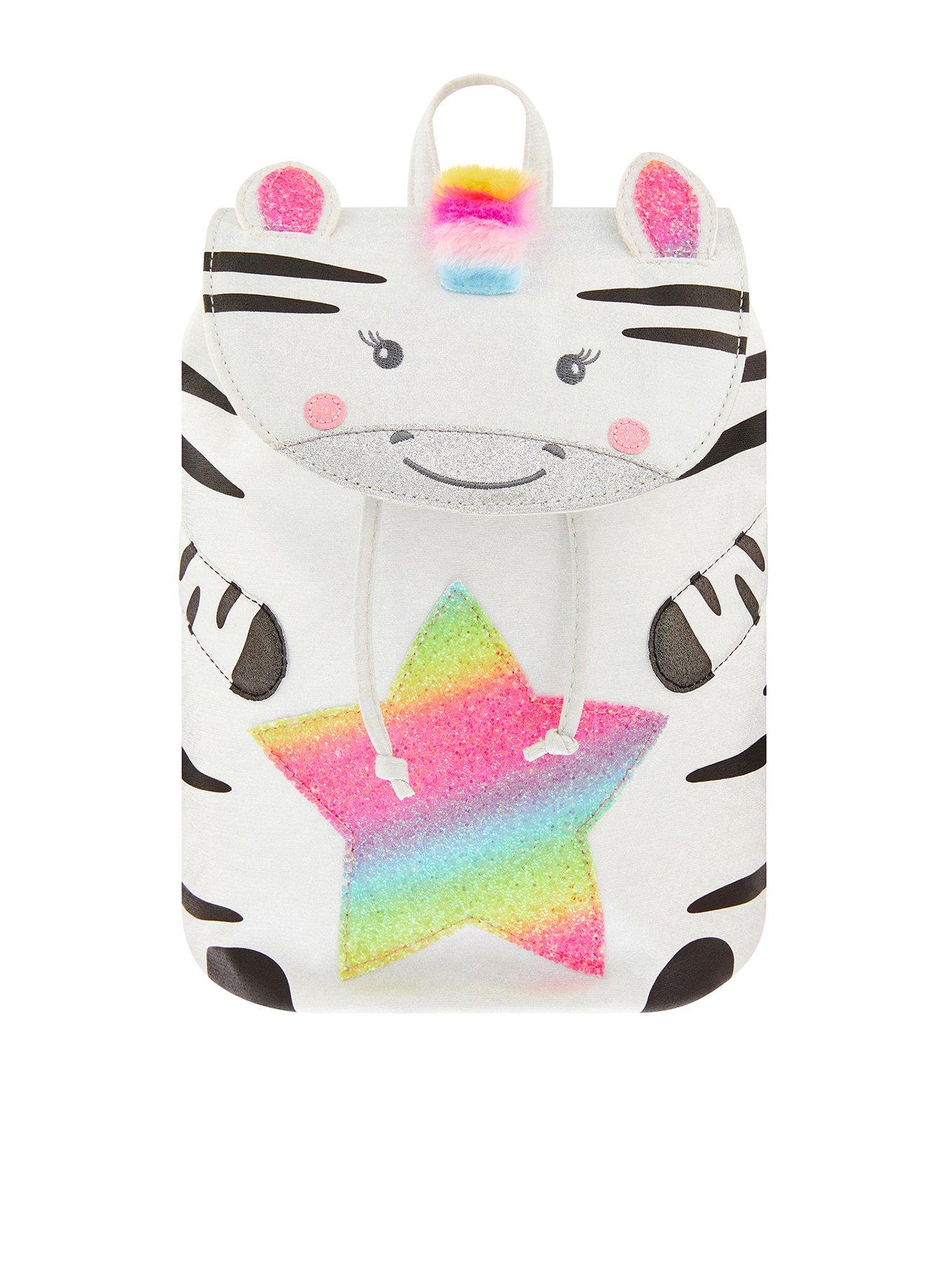 Accessorize Girls Zoe Zebra Rainbow Backpack review