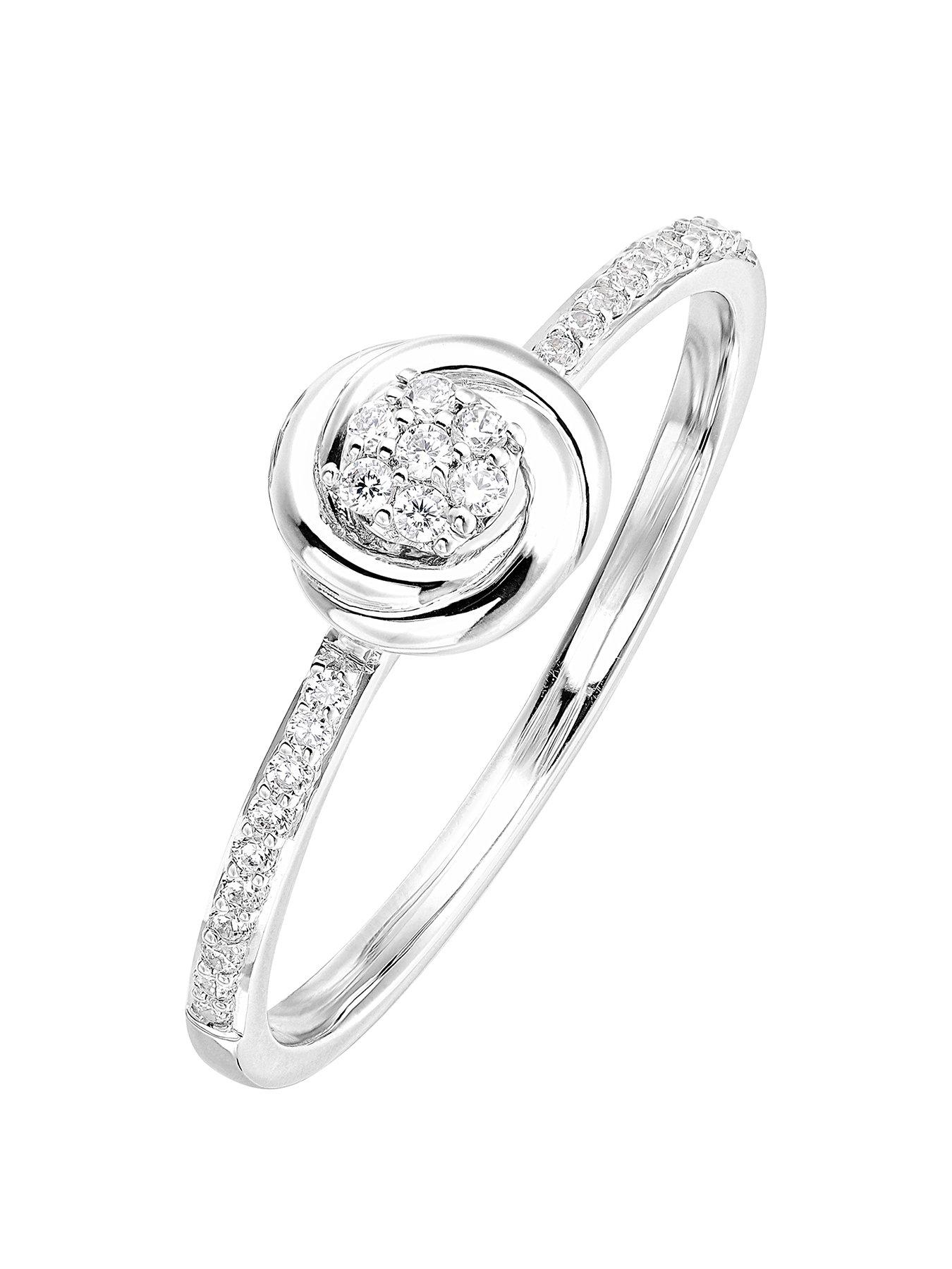 Love Diamond 9Ct White Gold 0.12Ct Diamond Ring review