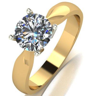 Details about   Center 1.5ct 7.5mm F Color Moissanite Engagement Ring With Accents Bridal Sets 
