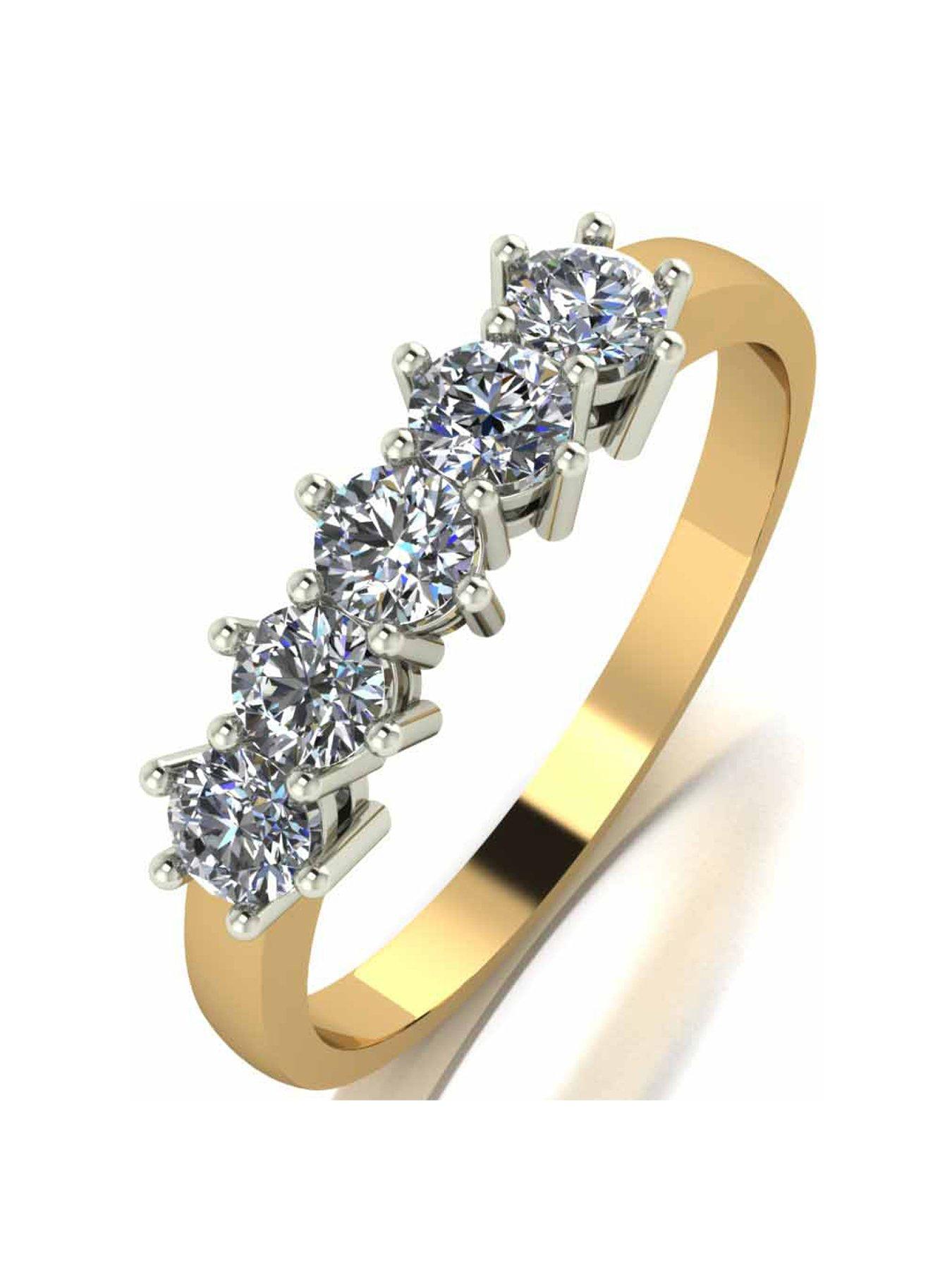 Women 9ct Gold 0.75ct Eternity Ring