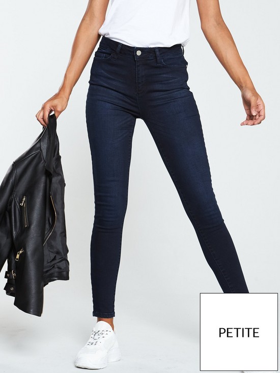 front image of v-by-very-short-florence-high-rise-skinny-jeans-ink