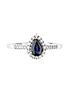 love-gem-9ct-white-gold-pear-blue-sapphire-and-012ct-diamond-ringoutfit