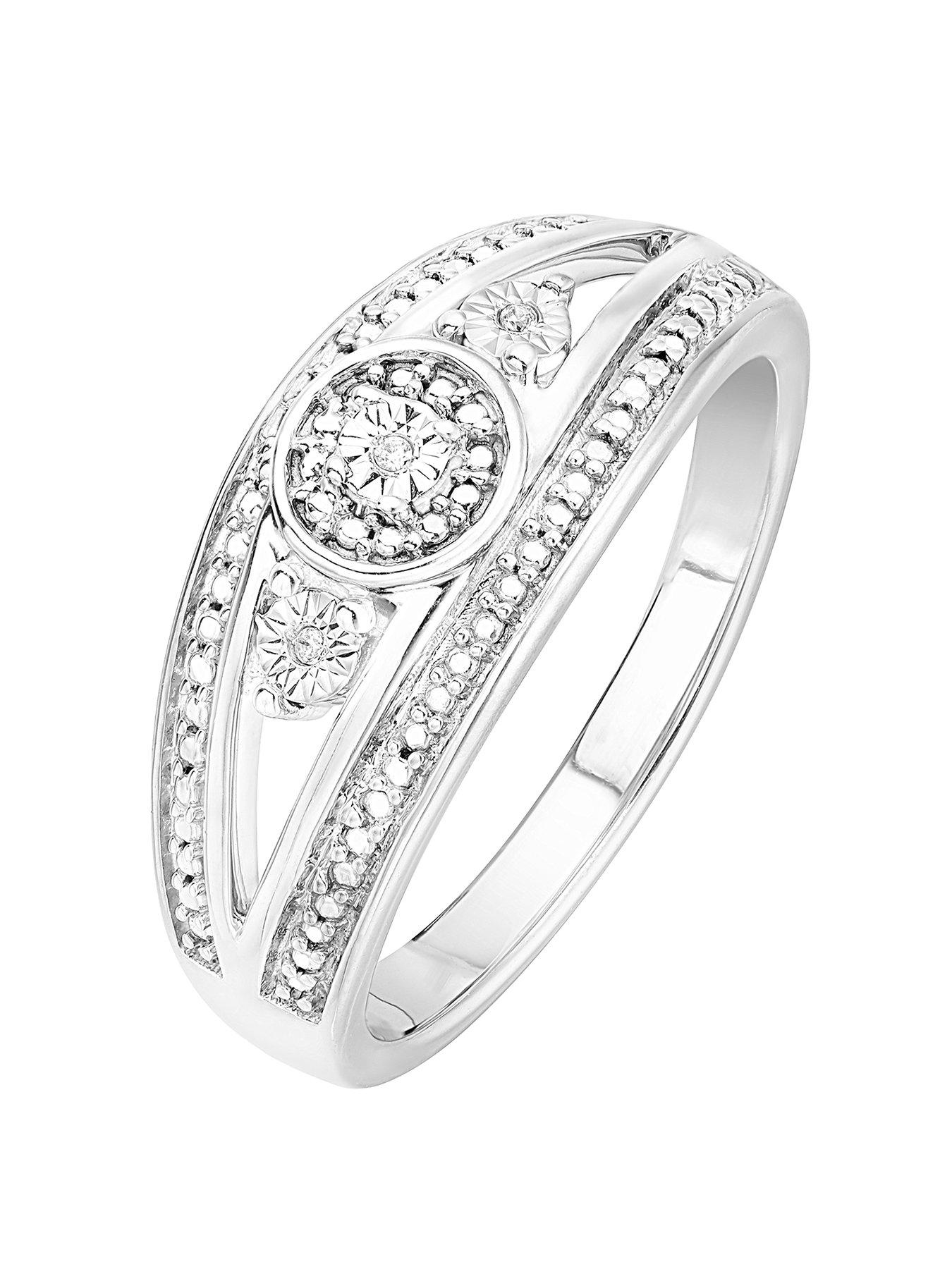 Love Diamond 9Ct White Gold Diamond Fancy Ring review