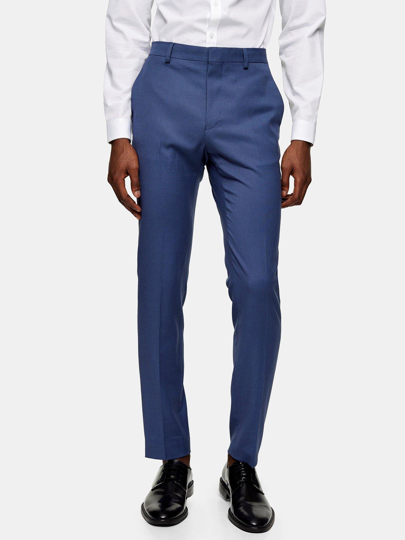Trousers & Chinos Skinny Fit Suit Trousers - Blue