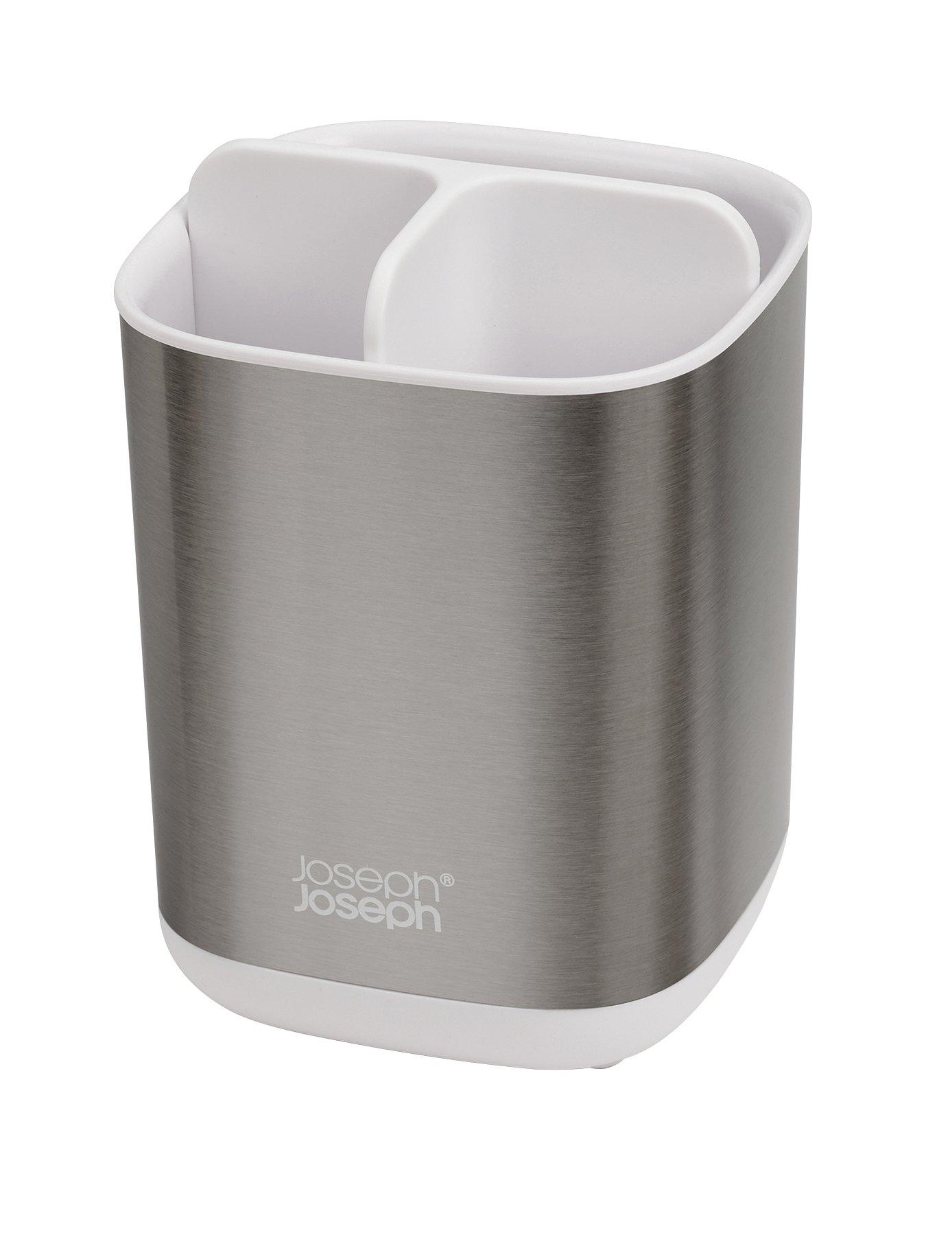Image 1 of 5 of Joseph Joseph Easystore Steel Toothbrush Caddy