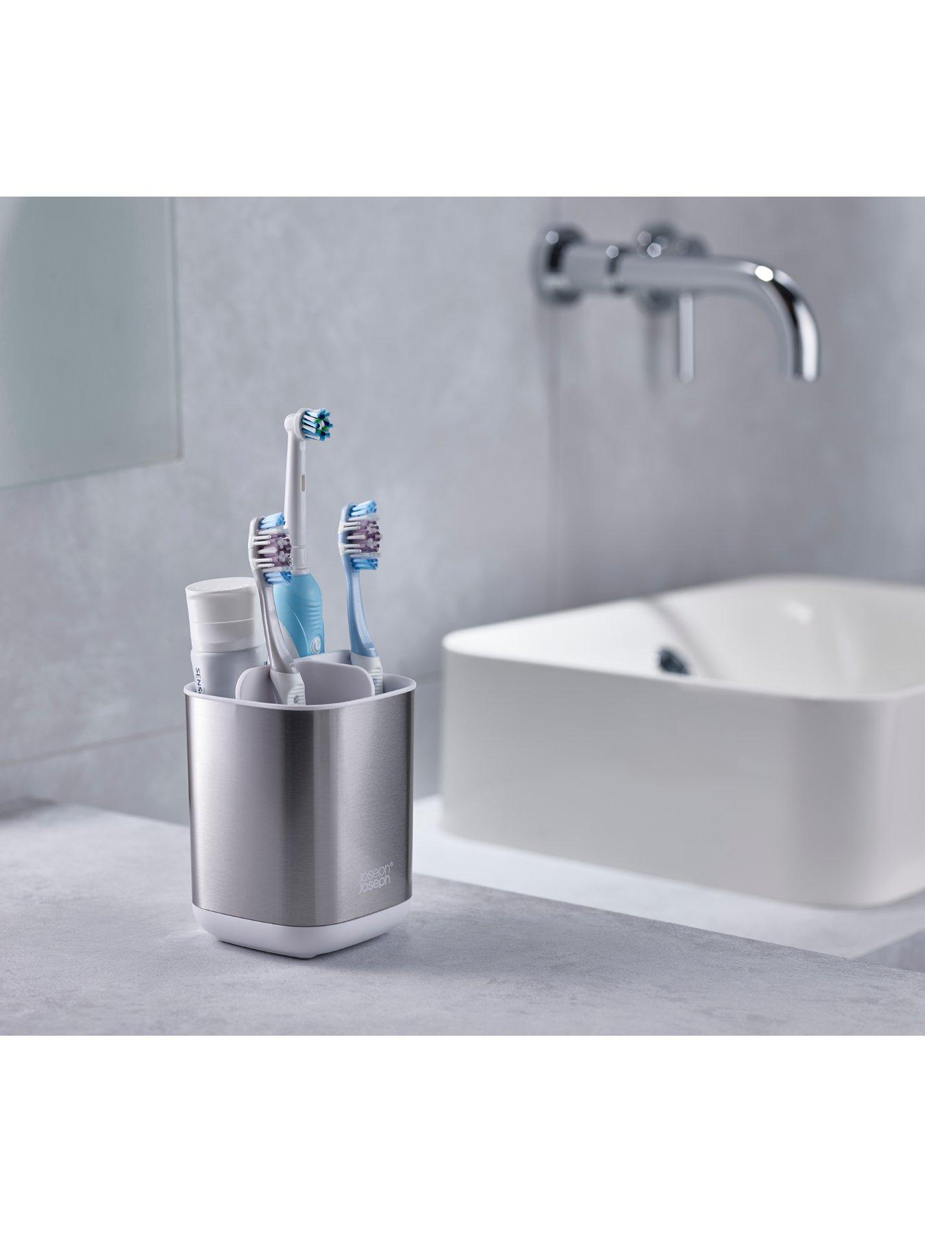 Image 3 of 5 of Joseph Joseph Easystore Steel Toothbrush Caddy