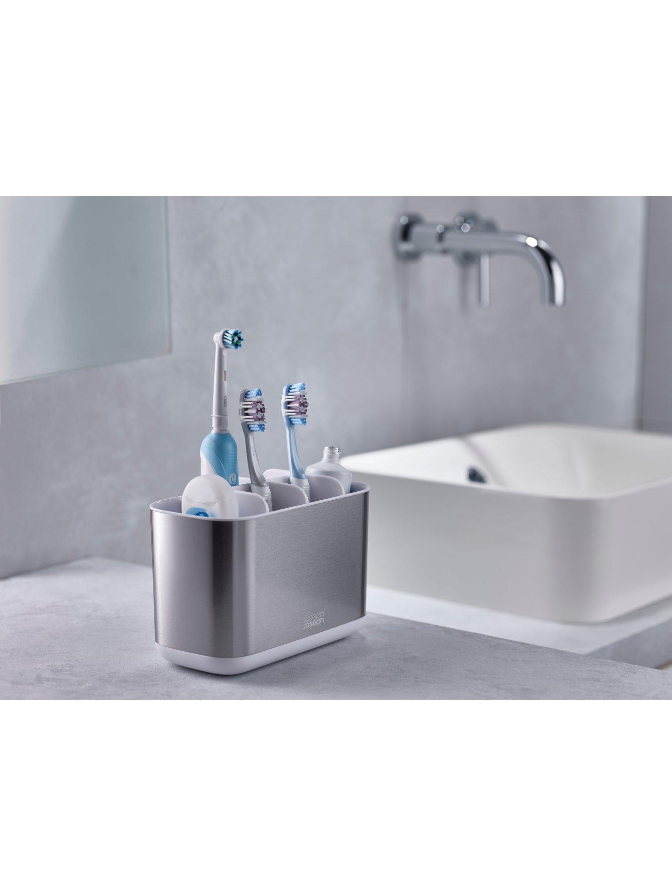 Image 4 of 6 of Joseph Joseph Easystore Steel Toothbrush Caddy Large