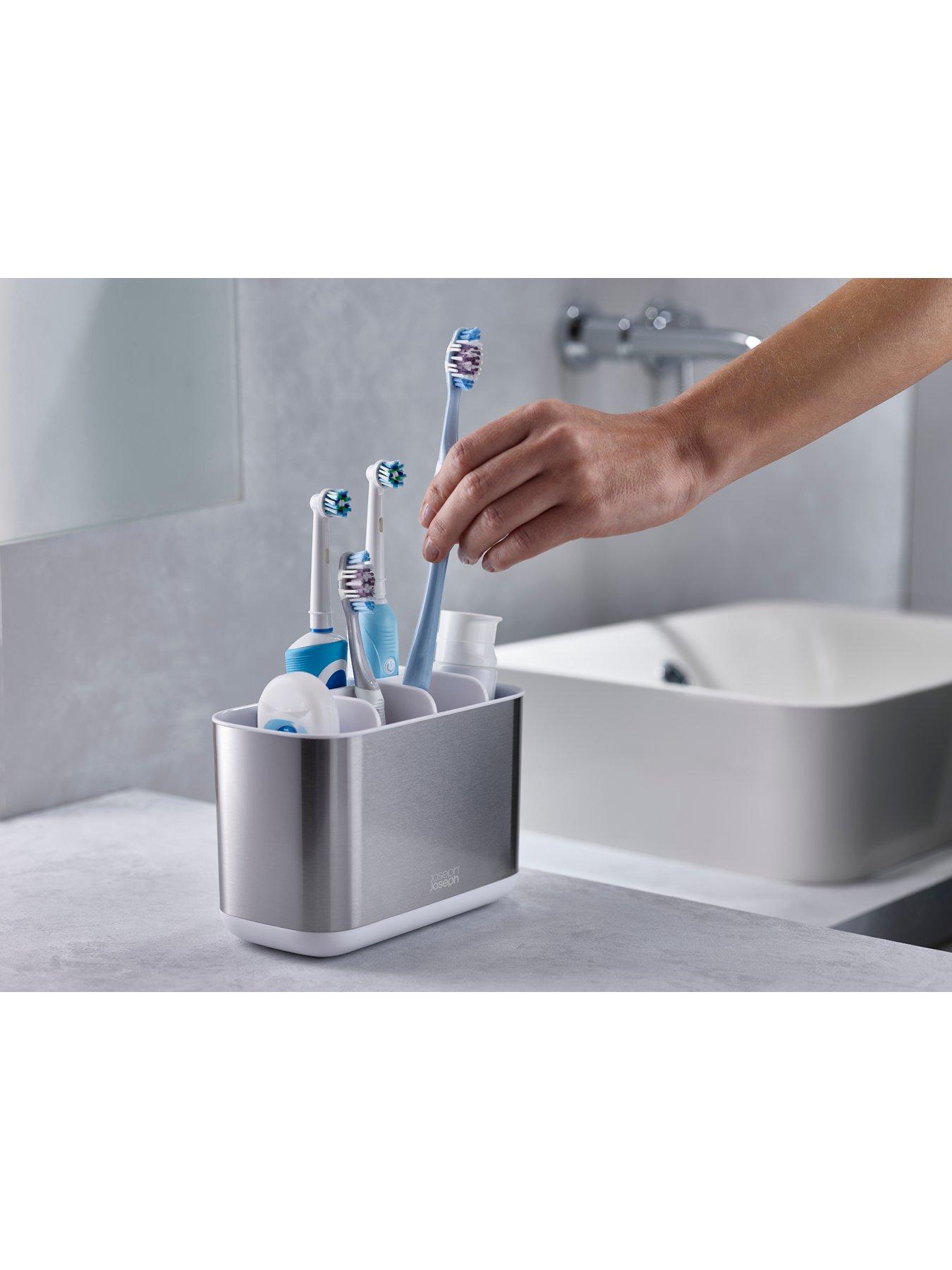 Image 5 of 6 of Joseph Joseph Easystore Steel Toothbrush Caddy Large