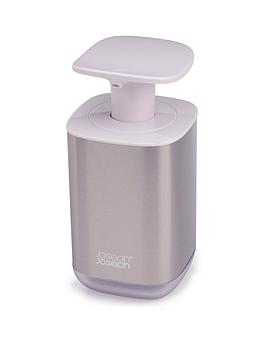 Product photograph of Joseph Joseph Presto Steel White Soap Dispenser from very.co.uk