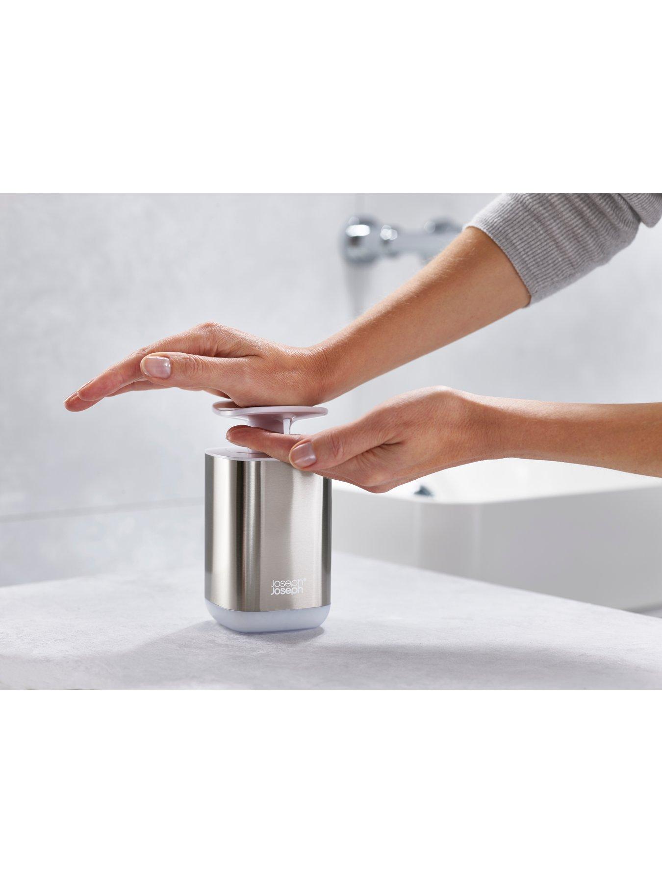 Image 2 of 5 of Joseph Joseph Presto Steel White Soap Dispenser