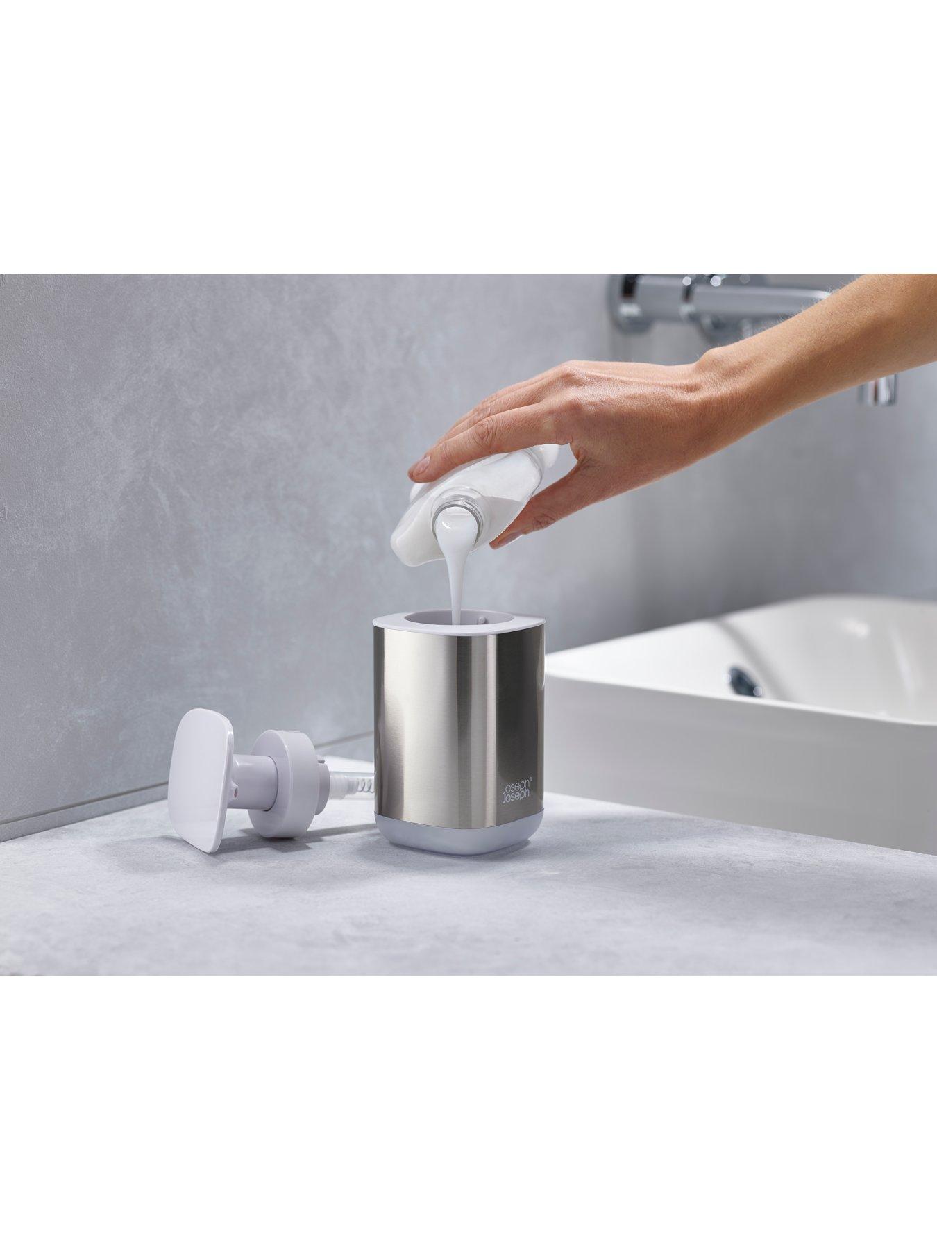 Image 4 of 5 of Joseph Joseph Presto Steel White Soap Dispenser