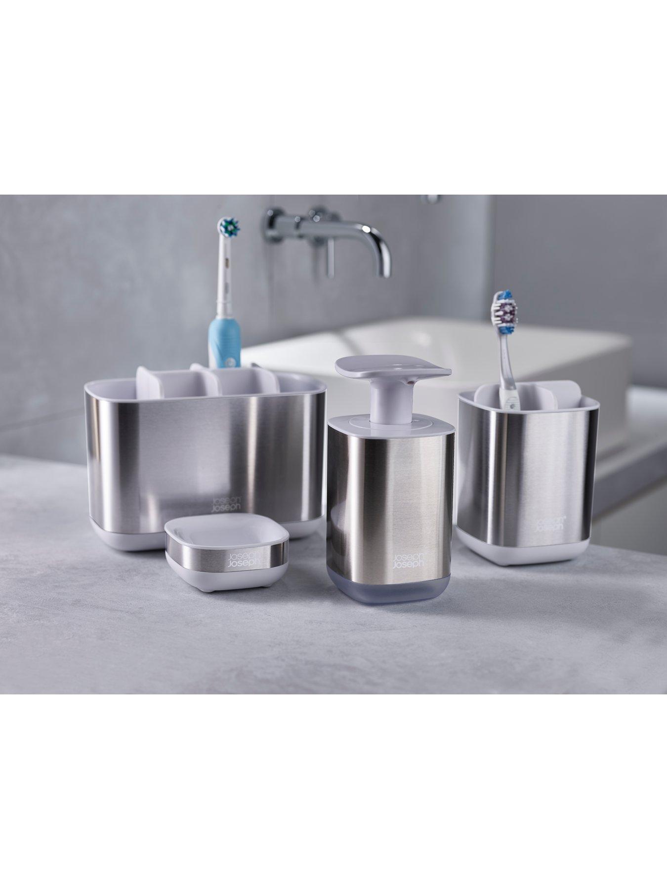 Image 5 of 5 of Joseph Joseph Presto Steel White Soap Dispenser