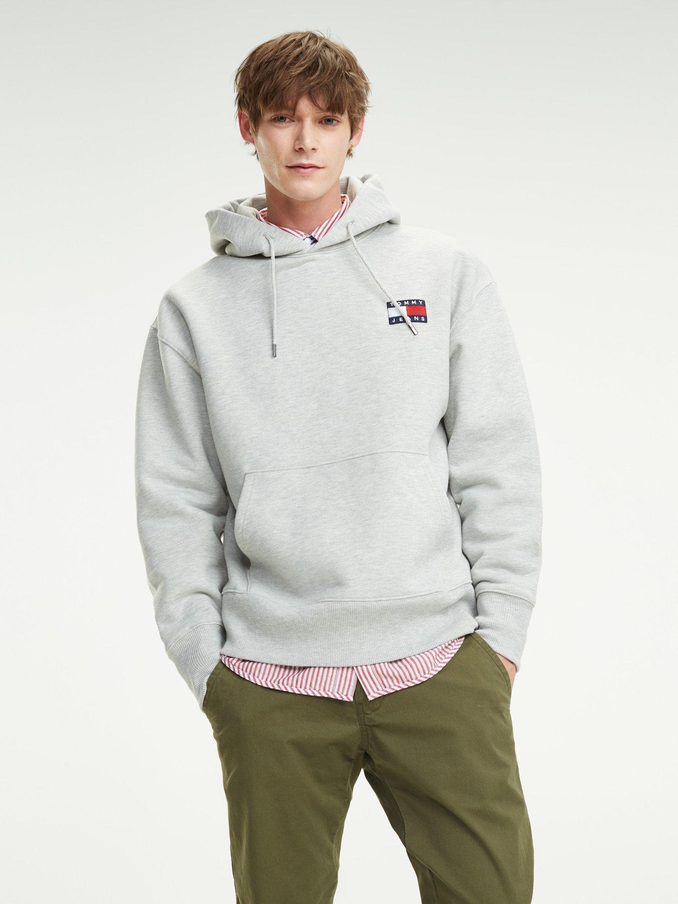 tommy jeans badge logo hoodie