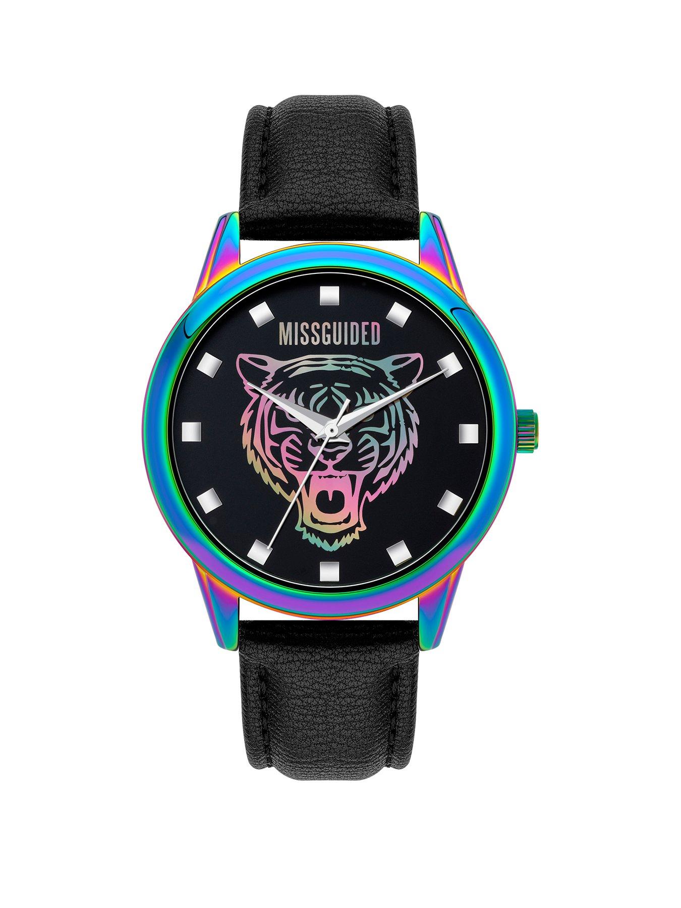 Missguided Missguided Black Strap With Iridescent Case And Tiger Printed review