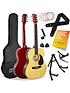  image of 3rd-avenue-full-size-44-acoustic-guitar-pack-for-beginners-6-months-free-lessons-natural