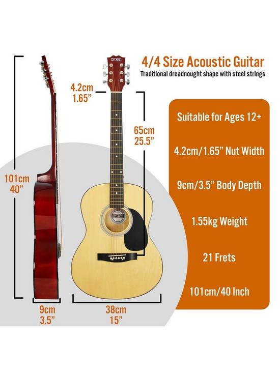 outfit image of 3rd-avenue-full-size-44-acoustic-guitar-pack-for-beginners-6-months-free-lessons-natural