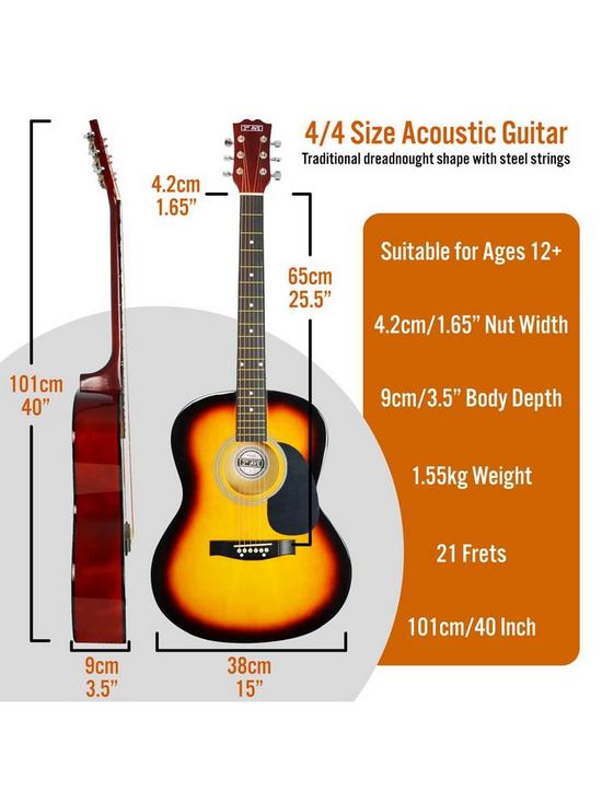 outfit image of 3rd-avenue-full-size-44-acoustic-guitar-pack-for-beginners-6-months-free-lessons-sunburst