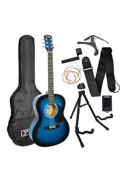 front image of 3rd-avenue-acoustic-guitar-premium-pack-blueburst