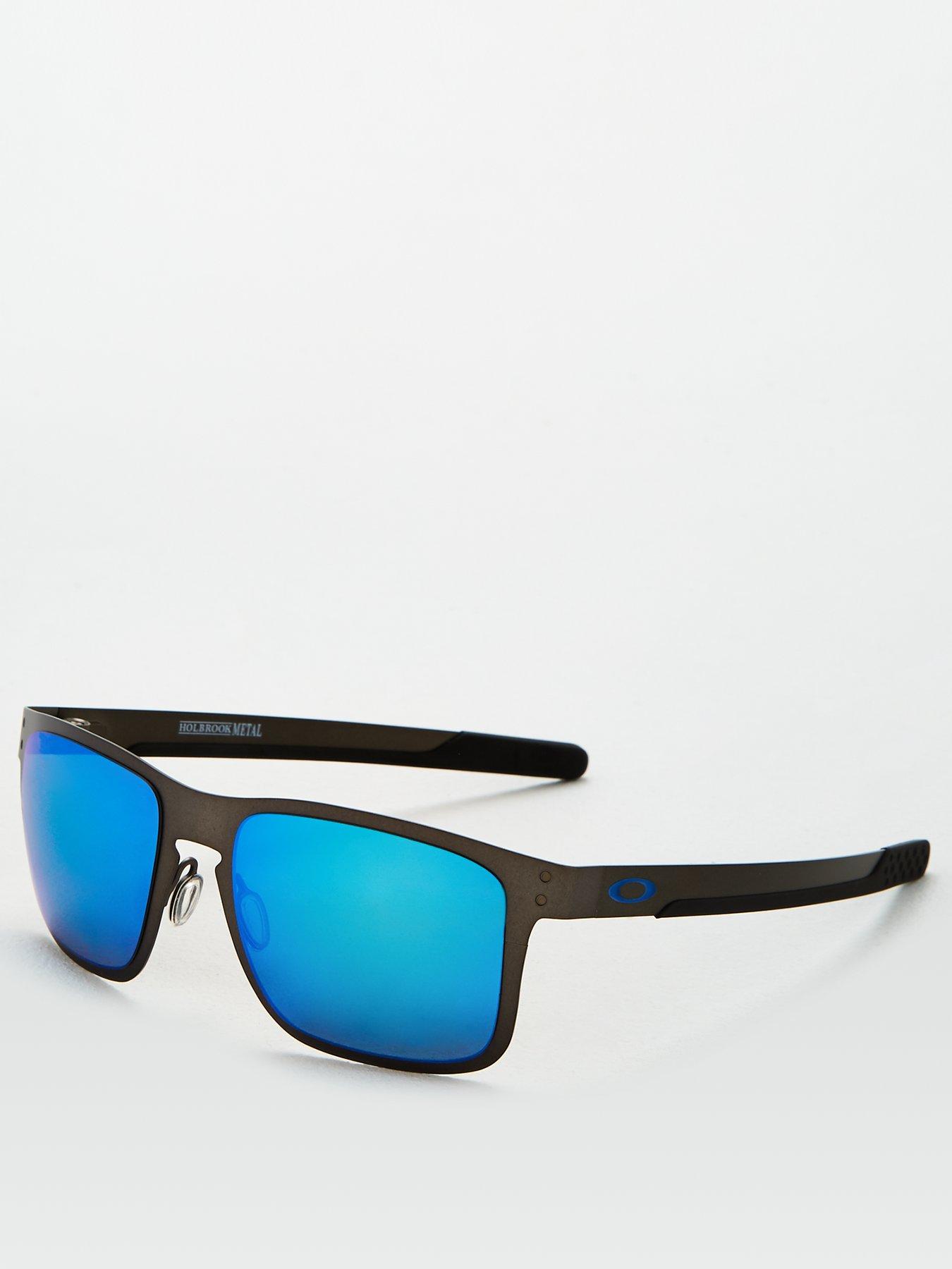 undefined Holbrook Polarized Rectangle Sunglasses - Grey
