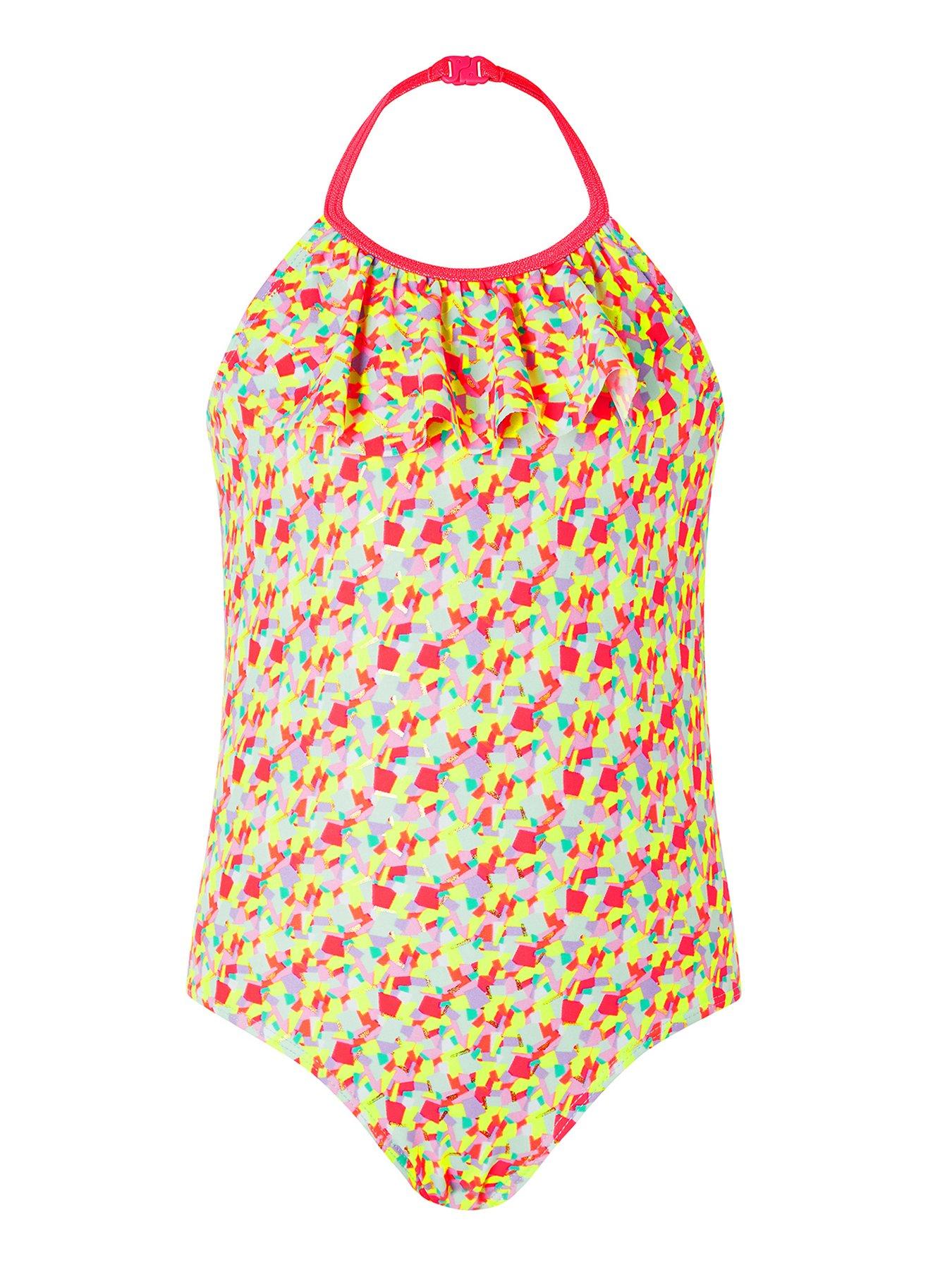 Accessorize Girls Geo Metallic Print Swimsuit review