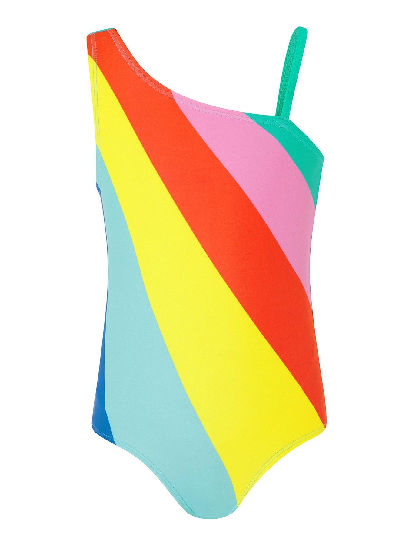 rainbow stripe swimsuit
